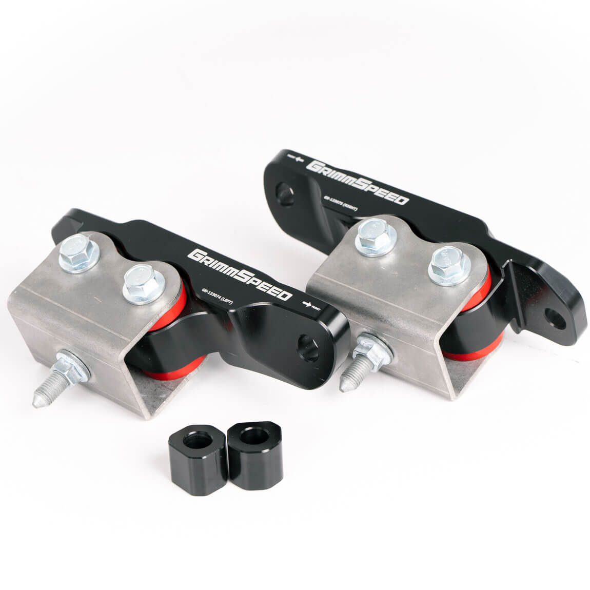 GrimmSpeed Engine Mounts (Street, Pair/2), 2002-2014 WRX & 2004-2021 STi - Angle 2