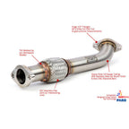GrimmSpeed Exhaust Manifold Crosspipe, 2006-2007 WRX - Angle 5
