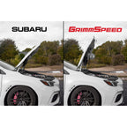 GrimmSpeed High-Lift Hood Struts, 2015-2026 WRX & 2015-2021 STi - Angle 3