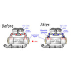 GrimmSpeed Intake Manifold Phenolic Spacers (3mm, Pair/2), 2002-2014 WRX & 2004-2021 STi - Angle 2