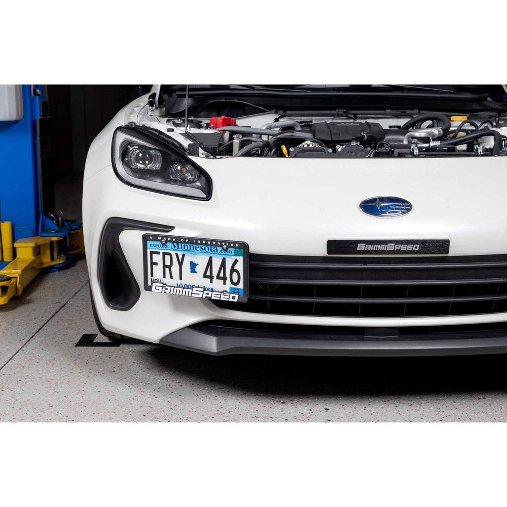 GrimmSpeed License Plate Delete (Black), 2002-2005 WRX & 2004-2005 STi - Angle 3