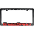 GrimmSpeed License Plate Frame (Red, Single Frame)