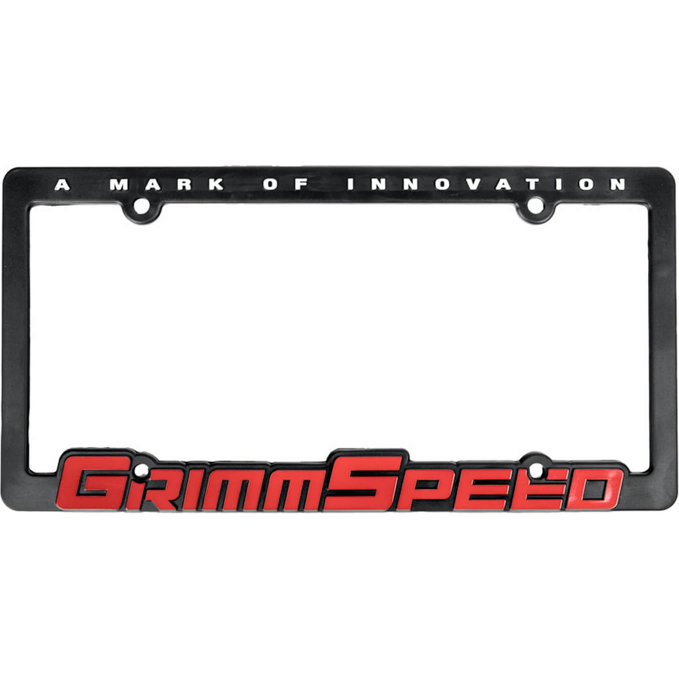 GrimmSpeed License Plate Frame (Red, Single Frame)
