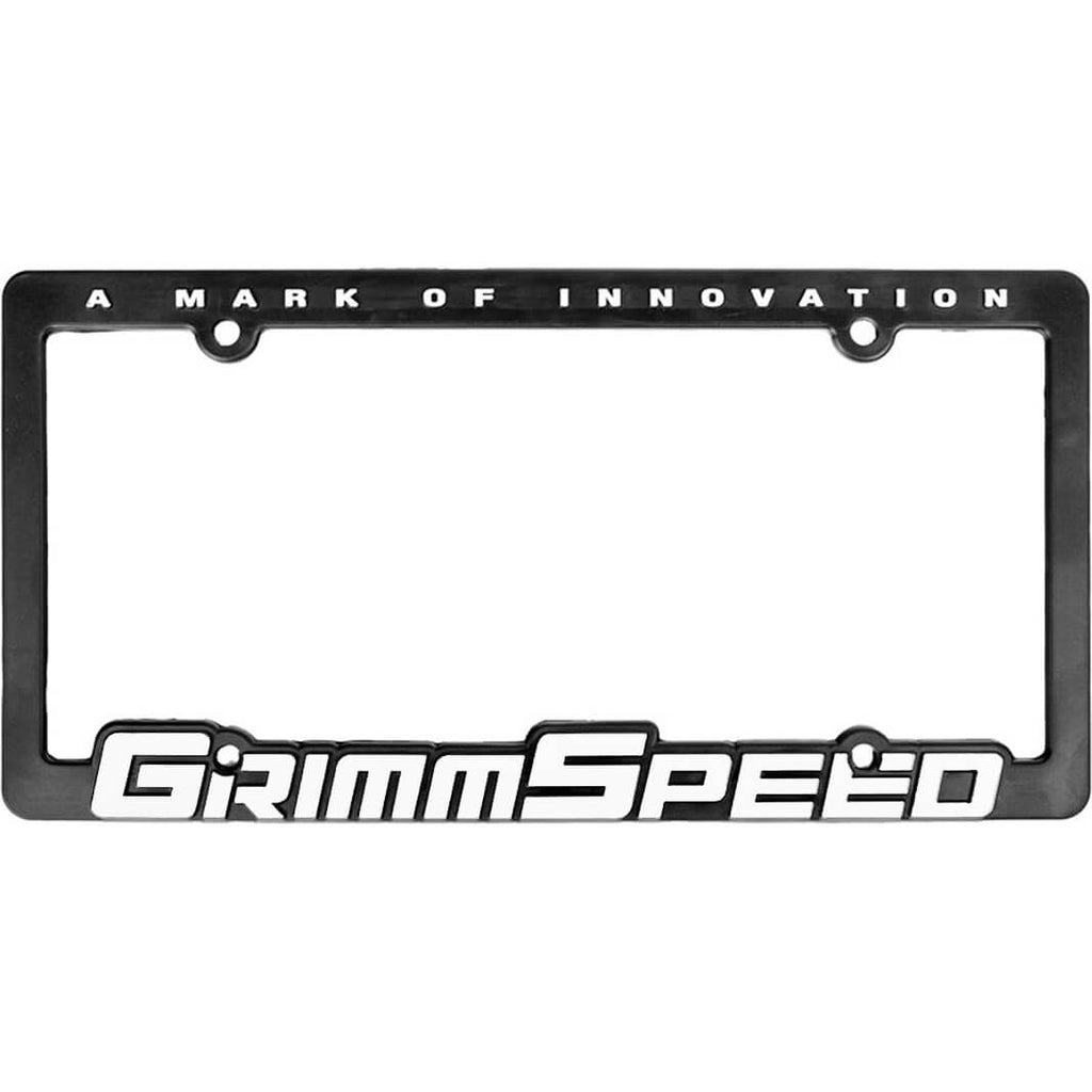 GrimmSpeed License Plate Frame (Single Frame, Black)