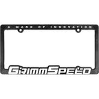 GrimmSpeed License Plate Frame (Single Frame, Black)