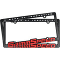 GrimmSpeed License Plate Frames (Red, Pair/2)