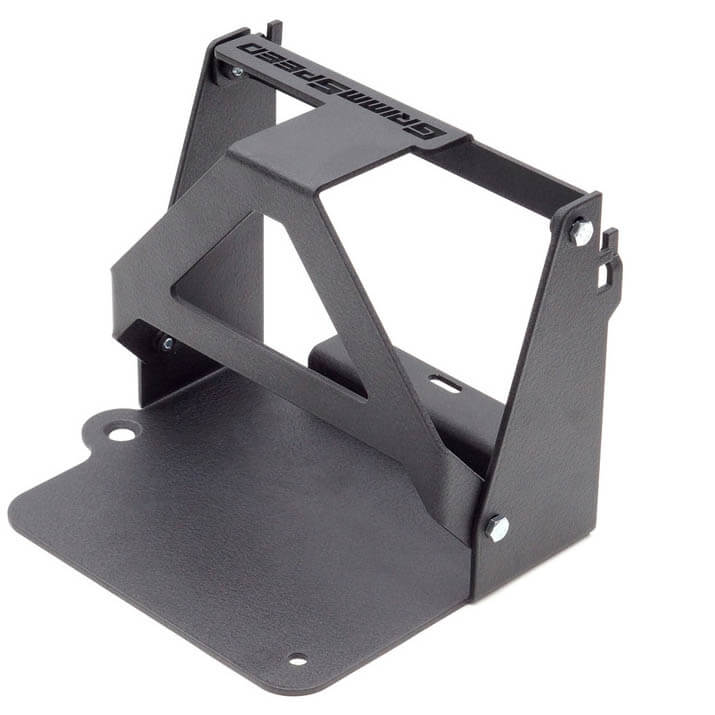 GrimmSpeed Lightweight Battery Mount w/o Battery (Black), 2013-2018 Focus ST & 2016-2018 Focus RS - Angle 2