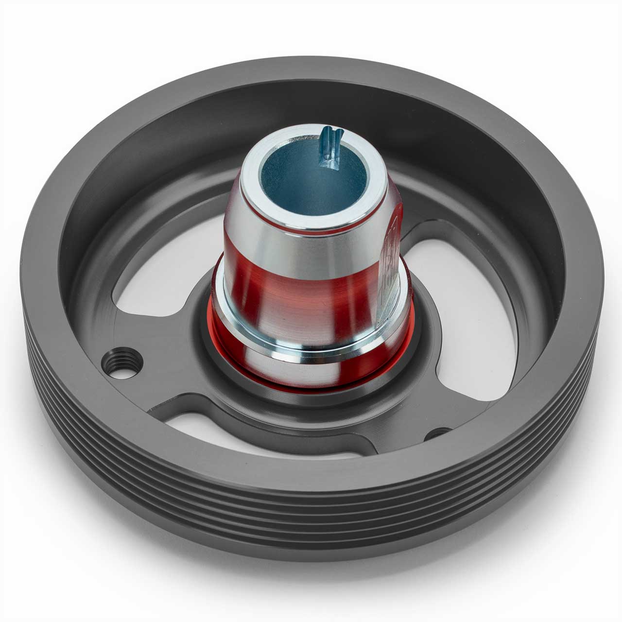 GrimmSpeed Lightweight Crank Pulley Hub (Use w/ GrimmSpeed LW Crank Pulley), 2019-2021 WRX - Angle 5