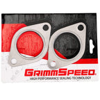 GrimmSpeed Manifolds => Cross Pipe Gaskets (Pair/2), 2002-2014 WRX & 2004-2021 STi - Angle 3
