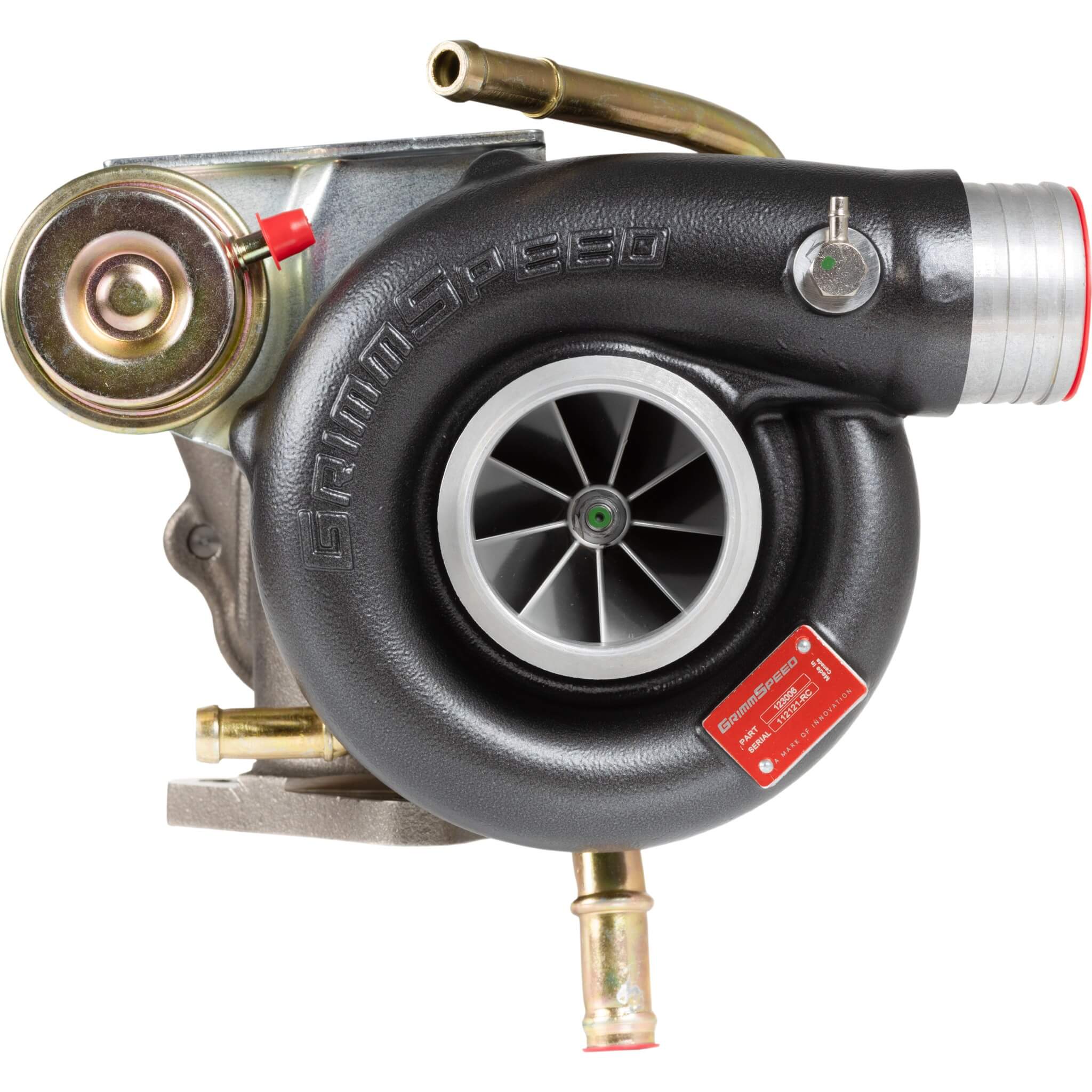 GrimmSpeed OVERTAKE BB500 Turbocharger Kit (Ball Bearing), 2002-2014 WRX & 2004-2021 STi - Angle 2