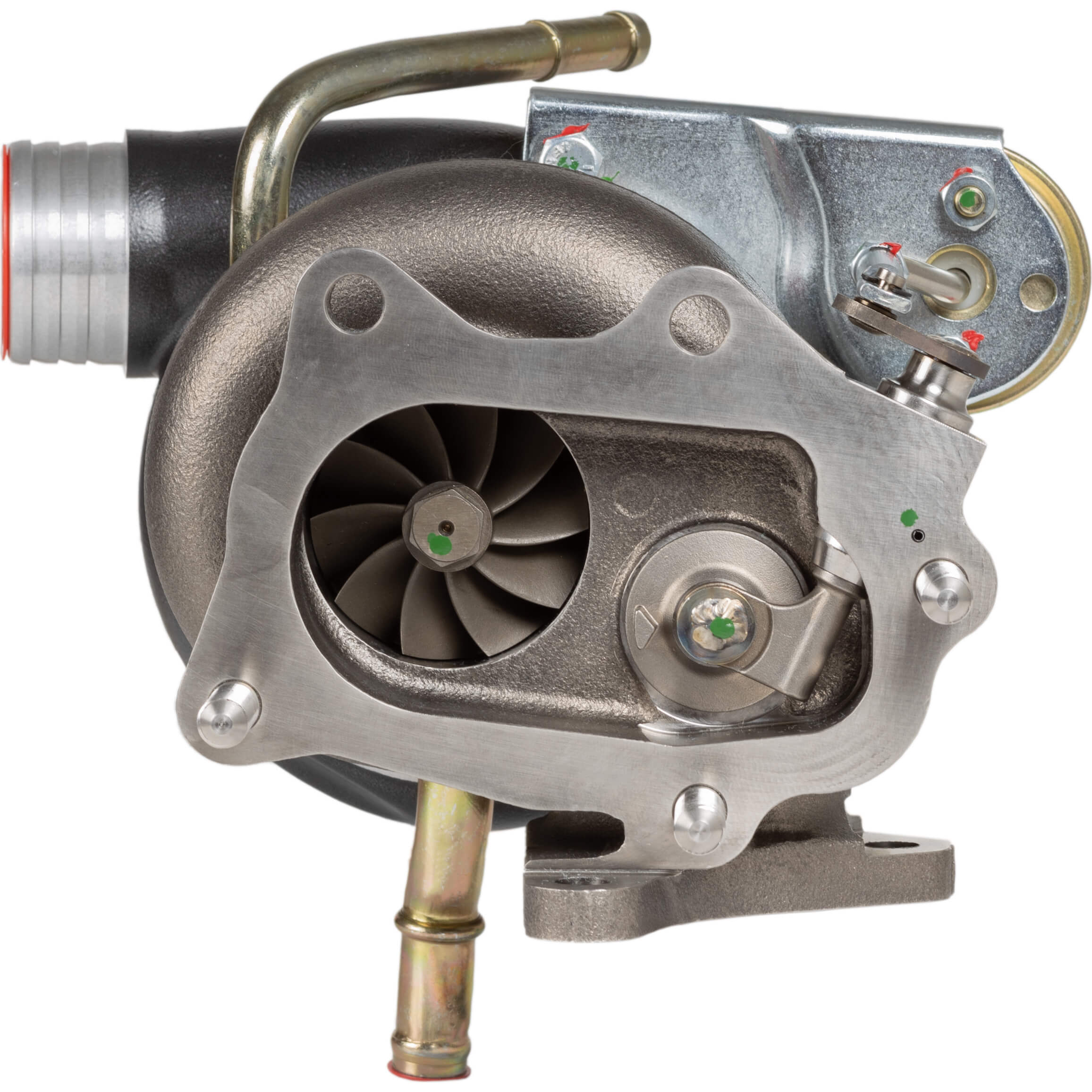 GrimmSpeed OVERTAKE BB500 Turbocharger Kit (Ball Bearing), 2002-2014 WRX & 2004-2021 STi - Angle 3