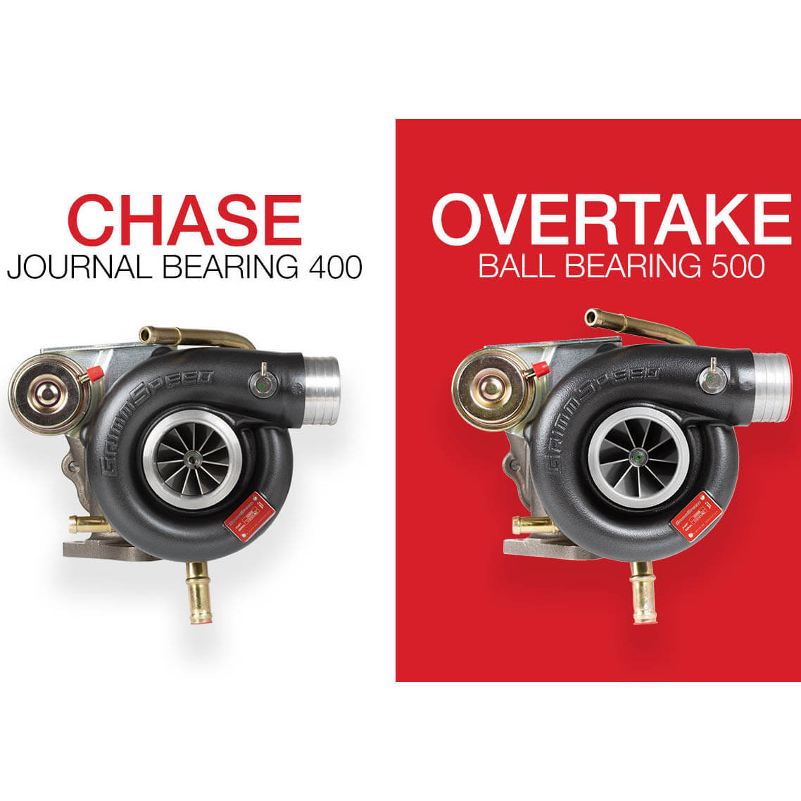 GrimmSpeed OVERTAKE BB500 Turbocharger Kit (Ball Bearing), 2002-2014 WRX & 2004-2021 STi - Angle 7