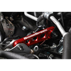 GrimmSpeed Pitch Stop Mount Race Version (95A Bushings, Red), 2002-2026 WRX & 2004-2021 STi - Angle 5