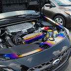 GrimmSpeed Radiator Shroud (Titanium), 2022-2026 WRX - Angle 3