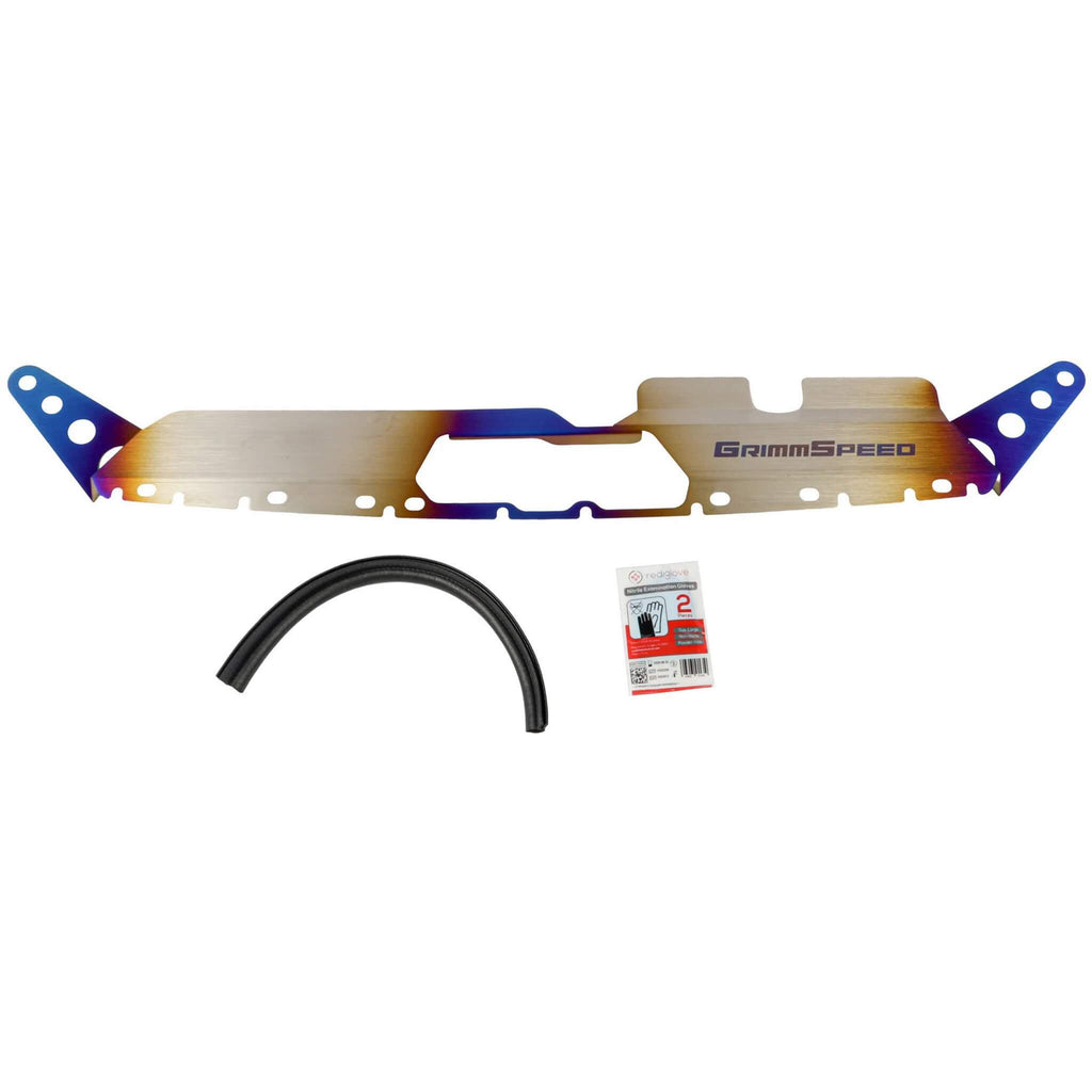 GrimmSpeed Radiator Shroud (Titanium), 2015-2021 STi & 2015-2021 WRX