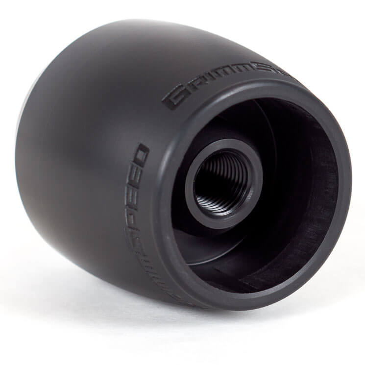 GrimmSpeed Stubby Shift Knob (Delrin, Black), 2004-2021 STi, 2002-2021 WRX & 2013+ BRZ/FR-S/86 - Angle 3