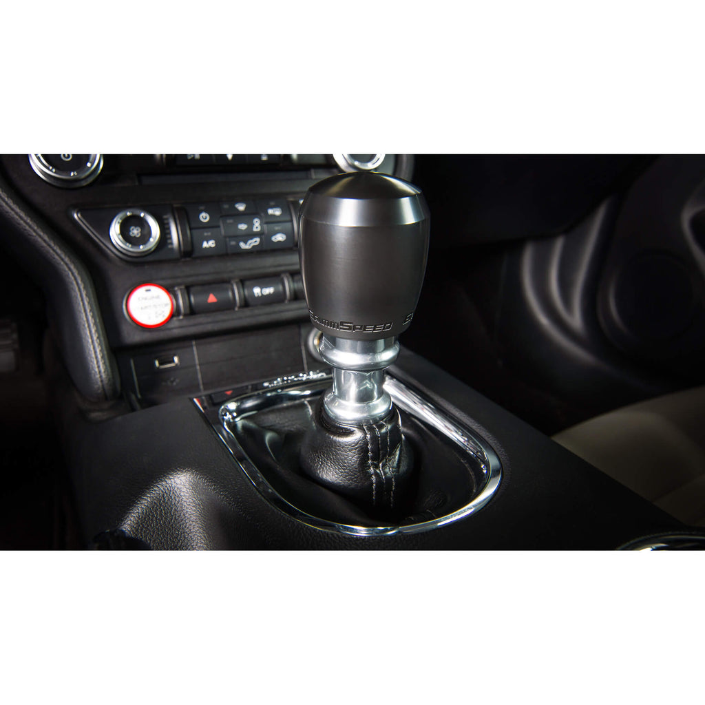 GrimmSpeed Stubby Shift Knob (Delrin, Black), 2004-2021 STi, 2002-2021 WRX & 2013+ BRZ/FR-S/86 - Angle 4