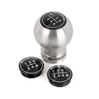 GrimmSpeed Swap-Top Weighted Shift Knob (Bulb, Stainless Steel), 2002-2026 WRX & STi - Angle 2
