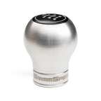 GrimmSpeed Swap-Top Weighted Shift Knob (Bulb, Stainless Steel), 2002-2026 WRX & STi - Angle 3