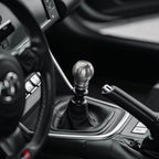 GrimmSpeed Swap-Top Weighted Shift Knob (Bulb, Stainless Steel), 2002-2026 WRX & STi - Angle 4