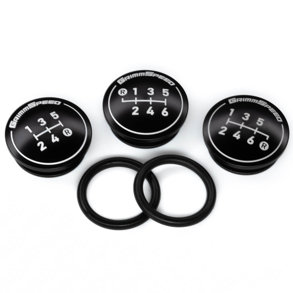 GrimmSpeed Swap-Top Weighted Shift Knob (Bulb, Stainless Steel), 2002-2026 WRX & STi - Angle 6