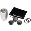 GrimmSpeed Swap-Top Weighted Shift Knob (Piston, Stainless Steel), 2002-2026 WRX & STi