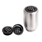 GrimmSpeed Swap-Top Weighted Shift Knob (Piston, Stainless Steel), 2002-2026 WRX & STi - Angle 2