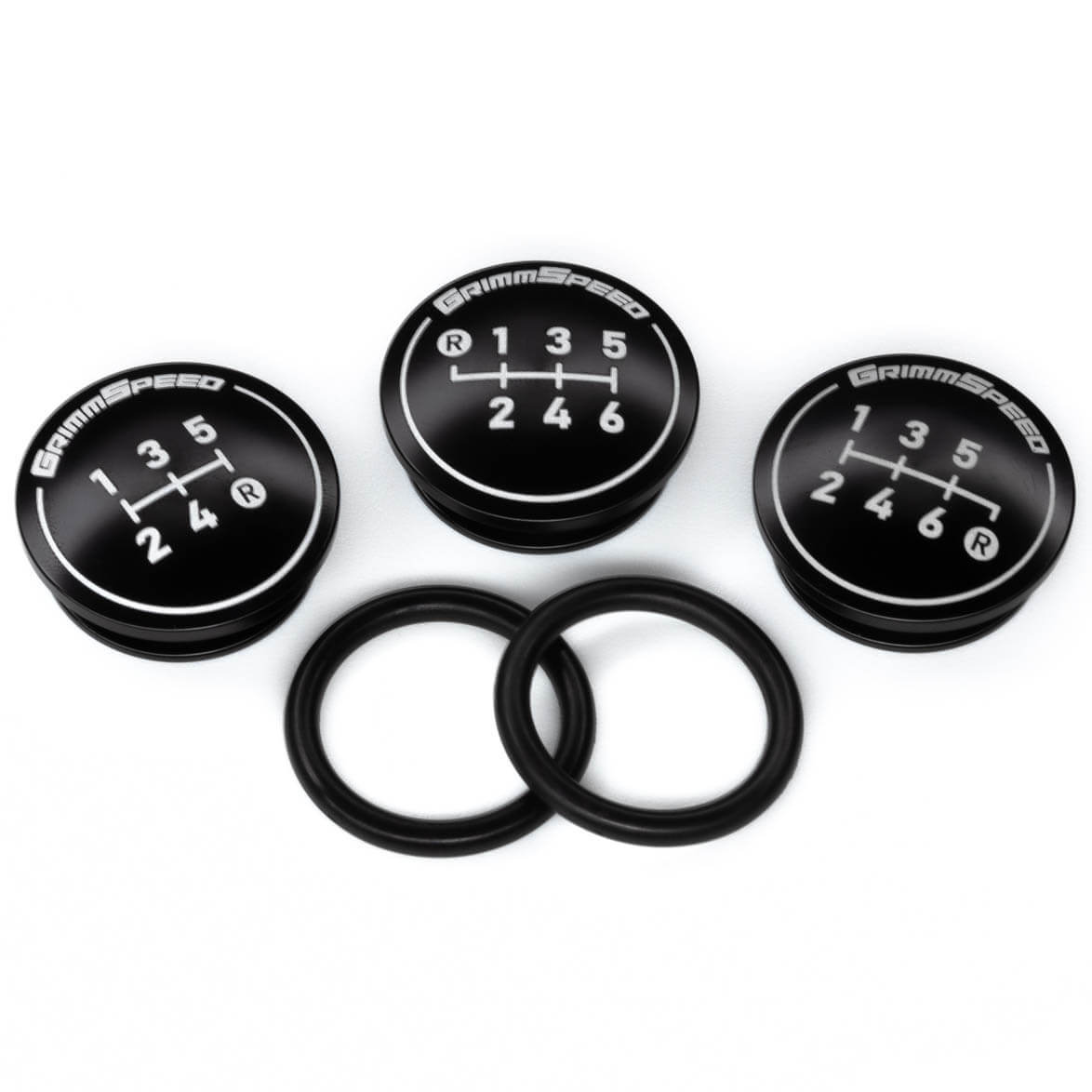 GrimmSpeed Swap-Top Weighted Shift Knob (Piston, Stainless Steel), 2002-2026 WRX & STi - Angle 6