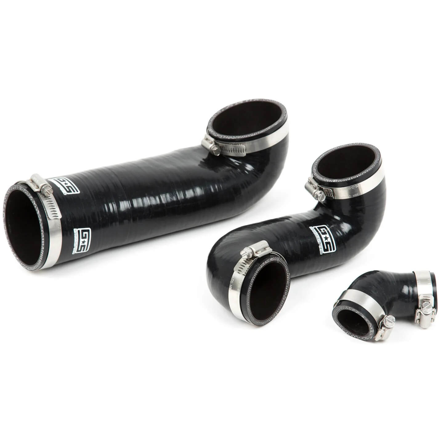 GrimmSpeed Top Mount Intercooler Kit w/ Splitter (Black), 2005-2009 Legacy GT - Angle 4