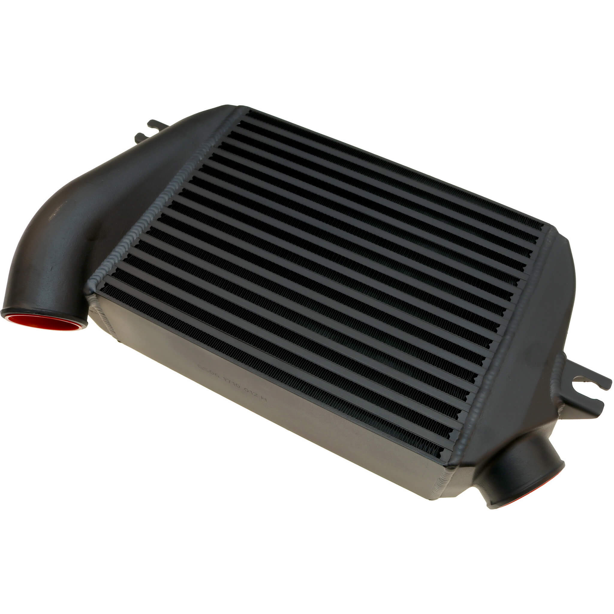 GrimmSpeed Top Mount Intercooler Kit w/ Splitter (Black), 2015-2021 WRX