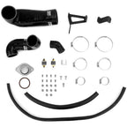 GrimmSpeed Top Mount Intercooler Kit w/ Splitter- Silver, 2008-2014 WRX - Angle 2