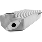 GrimmSpeed Top Mount Intercooler Kit w/ Splitter- Silver, 2008-2014 WRX - Angle 5