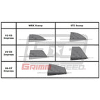 GrimmSpeed Top Mount Intercooler (TMIC) Splitter, 2002-2003 WRX w/ STi Scoop - Angle 6