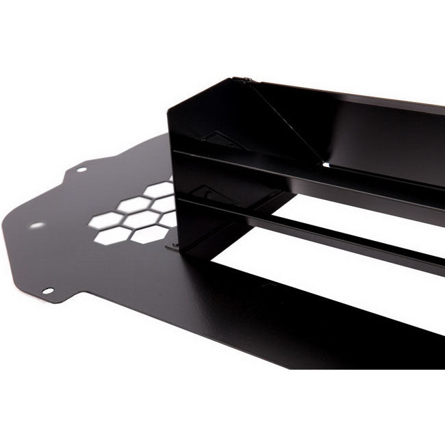 GrimmSpeed Top Mount Intercooler (TMIC) Splitter, 2004-2005 WRX w/ Stock Scoop - Angle 3