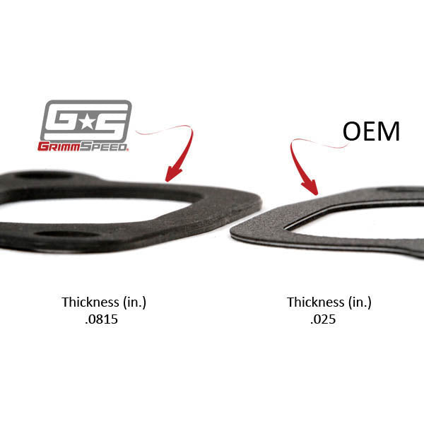 GrimmSpeed Top Mount Intercooler Y-Pipe Gaskets (Pair/2), 2002-2007 WRX & 2004-2021 STi - Angle 2