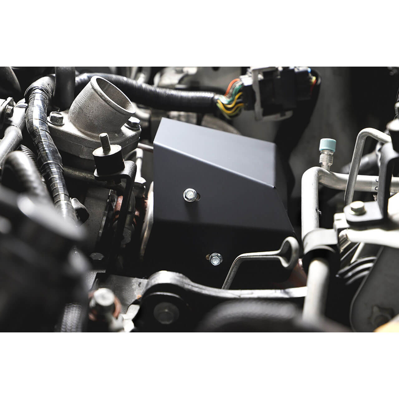 GrimmSpeed Turbo Heat Shield v2 (Black Ceramic Coating), 2002-2014 WRX & 2004-2021 STi - Angle 6