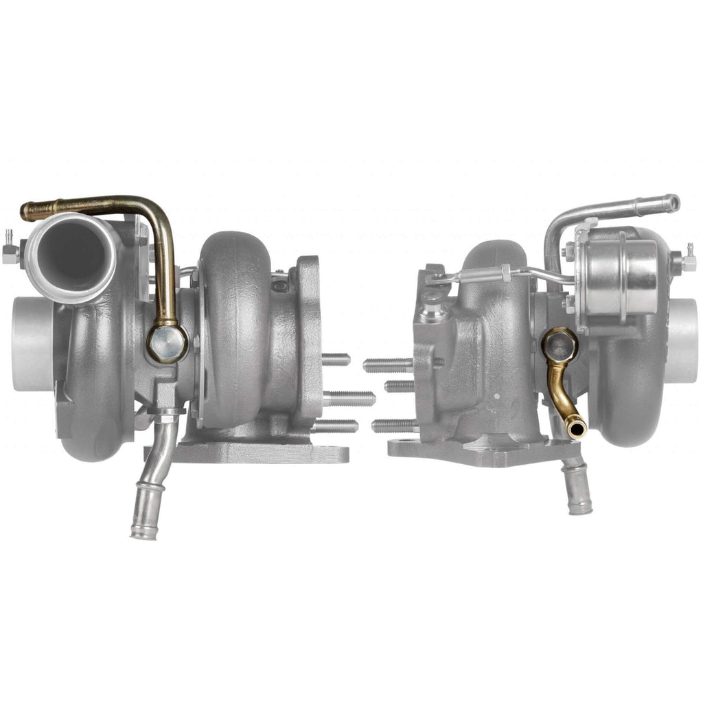 GrimmSpeed Turbocharger Coolant Line Kit (Rep. For GrimmSpeed EJ Turbos), 2002-2014 WRX & 2004-2021 STi - Angle 2