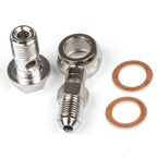 GrimmSpeed Turbocharger Oil Feed Line Kit (For Aftermarket Turbos), 2002-2014 WRX & 2004-2021 STi - Angle 3