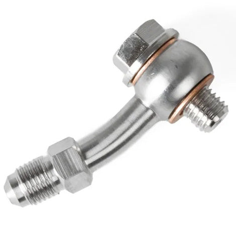 GrimmSpeed Turbocharger Oil Feed Line Kit (For Aftermarket Turbos), 2002-2014 WRX & 2004-2021 STi - Angle 4