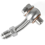 GrimmSpeed Turbocharger Oil Feed Line Kit (For Aftermarket Turbos), 2002-2014 WRX & 2004-2021 STi - Angle 4