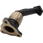 GrimmSpeed Up Pipe (3-Bolt, Black Ceramic Coating), 2002-2014 WRX & 2004-2021 STi - Angle 2