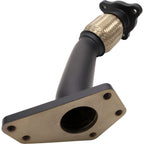 GrimmSpeed Up Pipe (3-Bolt, Black Ceramic Coating), 2002-2014 WRX & 2004-2021 STi - Angle 3