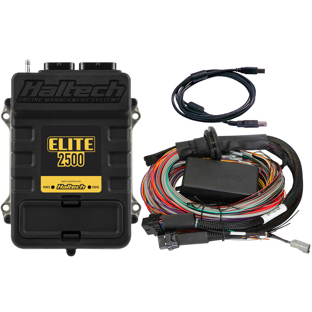 Haltech Elite 2500 + Premium Uni Wire-in Harness Kit - 2.5m (8')