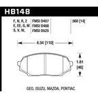 Hawk Front Brake Pads, 1990-1993 Miata