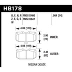 Hawk Front Brake Pads, 2006-2007 WRX