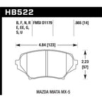 Hawk Front Brake Pads, 2006-2015 MX-5 Miata