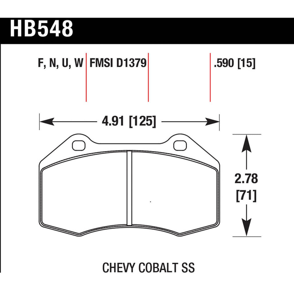 Hawk Front Brake Pads, 2016-2023 MX-5 Miata (Brembo)