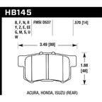 Hawk Rear Brake Pads, 2000-2009 S2000