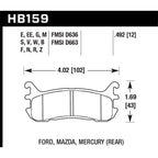 Hawk Rear Brake Pads, 1994-1997 & 1999-2003 Miata