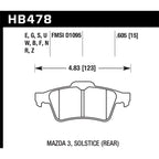 Hawk Rear Brake Pads, 2013-2018 Focus ST & 2016+ Focus RS